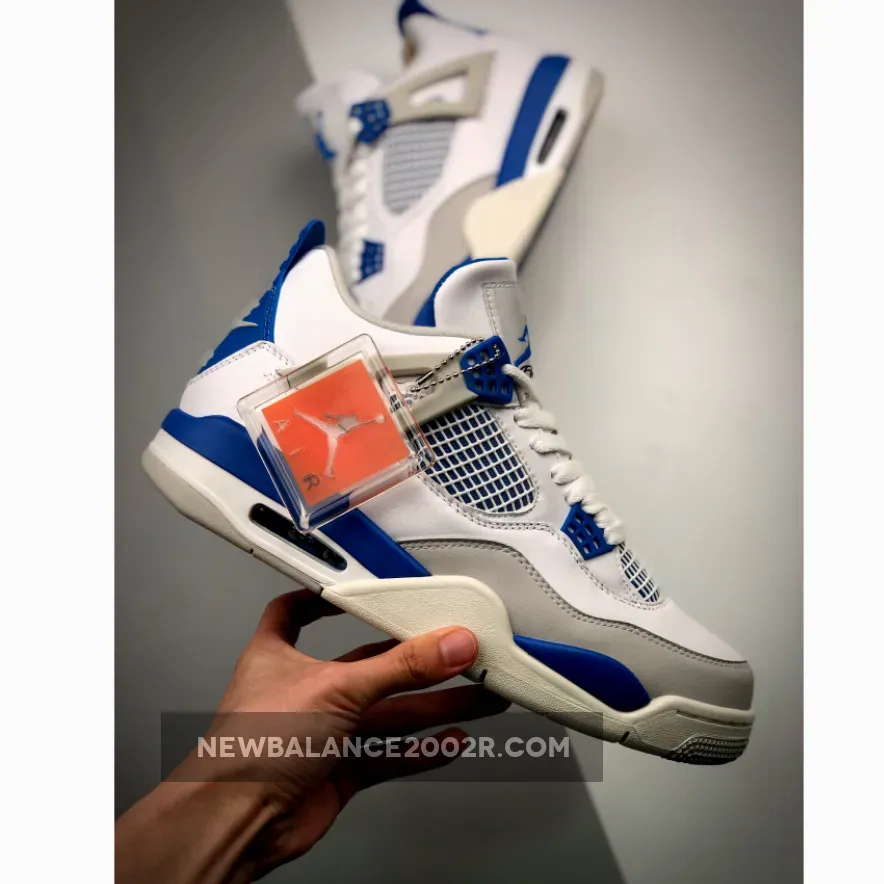 Air Jordan 4 OG White/Neutral Grey-Military Blue Air Jordan 4 OG White/Neutral Grey-Military Blue