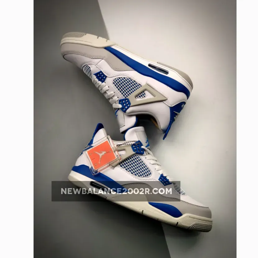 Air Jordan 4 OG White/Neutral Grey-Military Blue Air Jordan 4 OG White/Neutral Grey-Military Blue