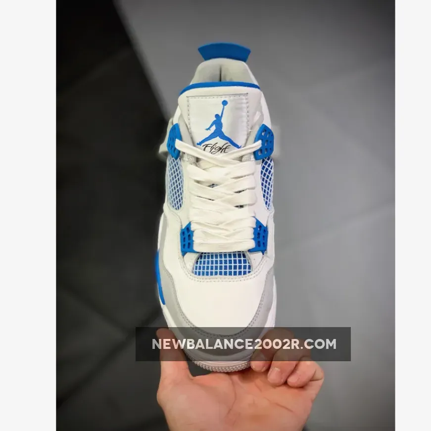 Air Jordan 4 OG White/Neutral Grey-Military Blue Air Jordan 4 OG White/Neutral Grey-Military Blue
