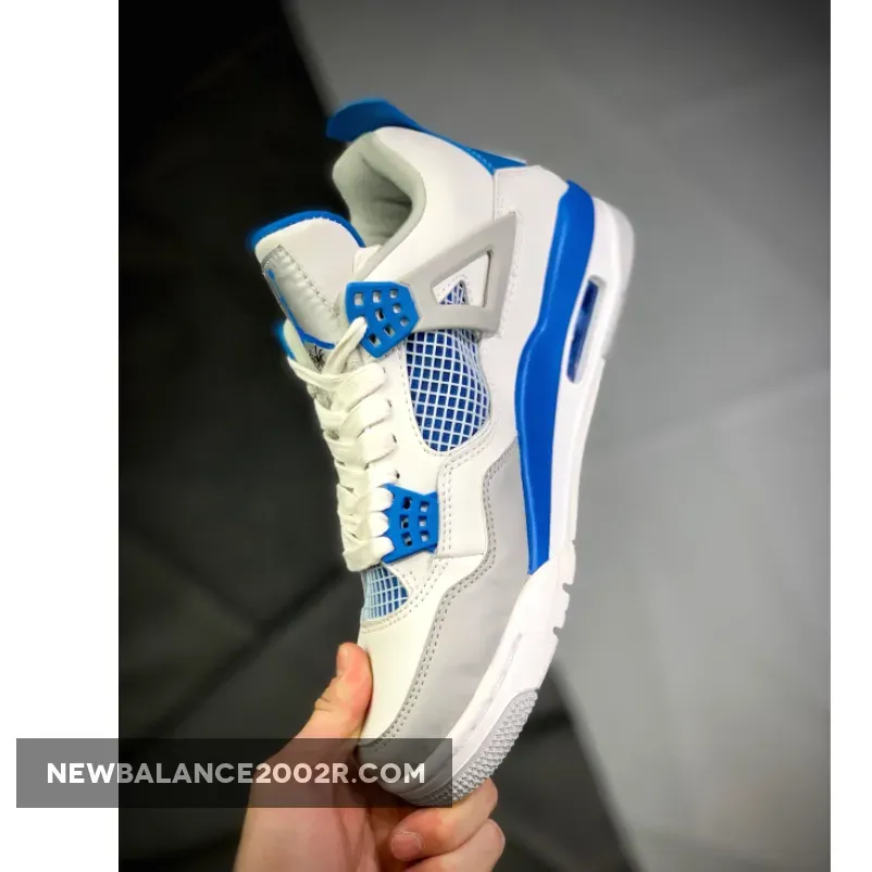 Air Jordan 4 OG White/Neutral Grey-Military Blue Air Jordan 4 OG White/Neutral Grey-Military Blue