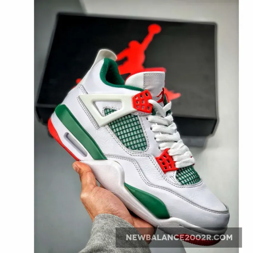 Air Jordan 4 Retro "Do The Right Thing" White/Gorge Green-Varsity Red