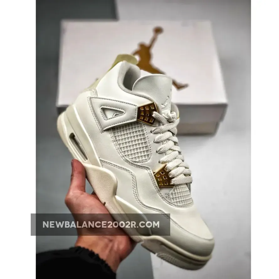 Air Jordan 4 White Gold