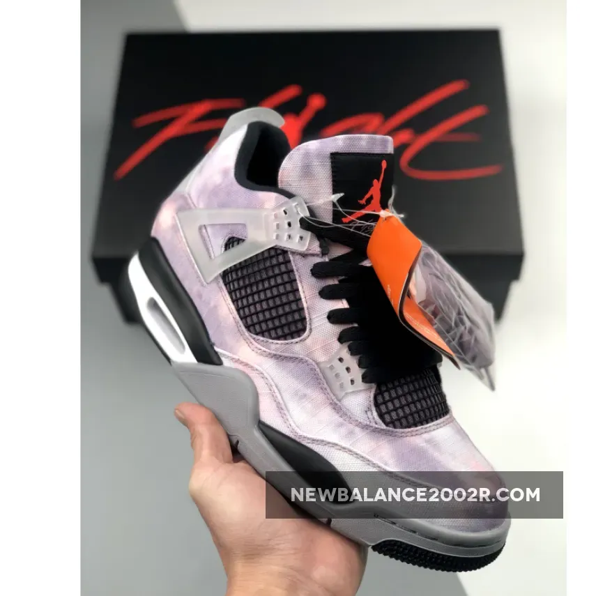 Air Jordan 4 "Zen Master" Amethyst Wave/Bright Crimson-Black-Cement Grey