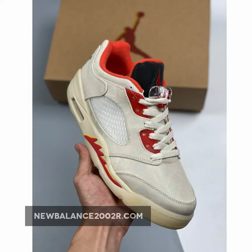 Air Jordan 5 Low "CNY" Sail/Chile Red-Opti Yellow