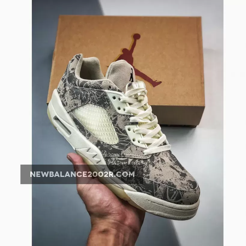 Air Jordan 5 Low "Expression" Coconut Milk/Black-White