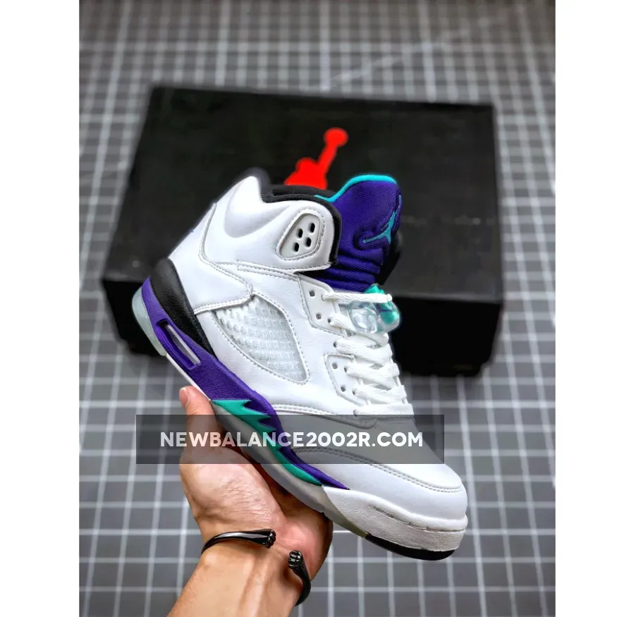 Air Jordan 5 Retro NRG "Fresh Prince" White / Blue / Purple