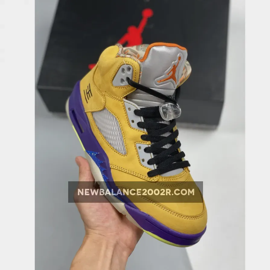 Air Jordan 5 Retro "What The" Red / Yellow / Green