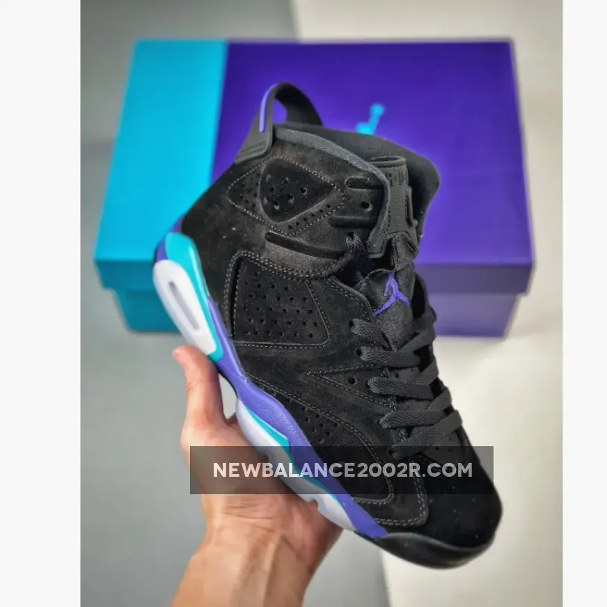 Air Jordan 6 "Aqua" Black/Bright Concord-Aquatone