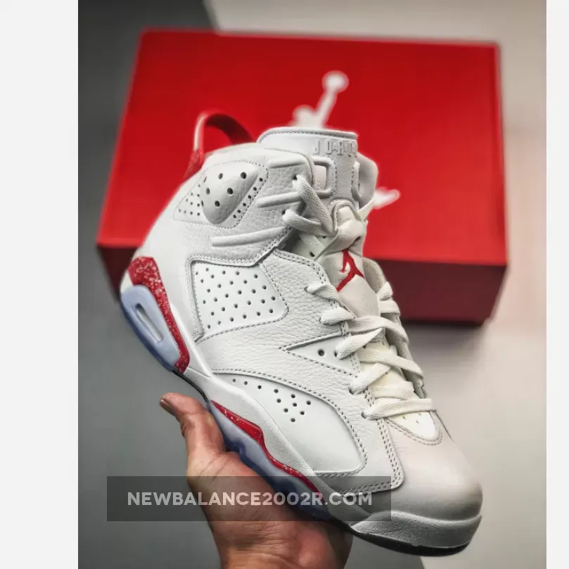 Air Jordan 6 "Red Oreo" White/University Red-Black