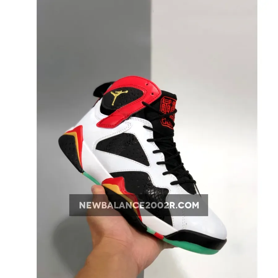 Air Jordan 7 GC "China" White/Chile Red-Black-Metallic Gold