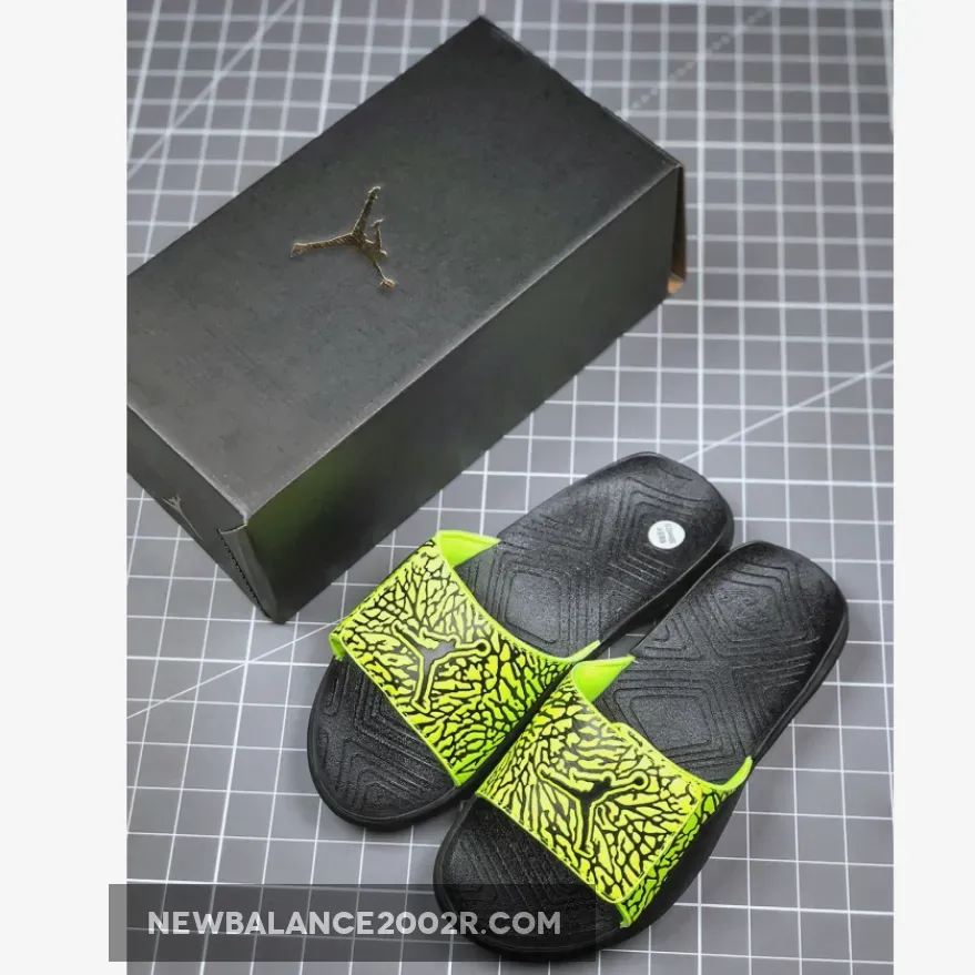 Air Jordan Hydro 7 Black Volt Slippers