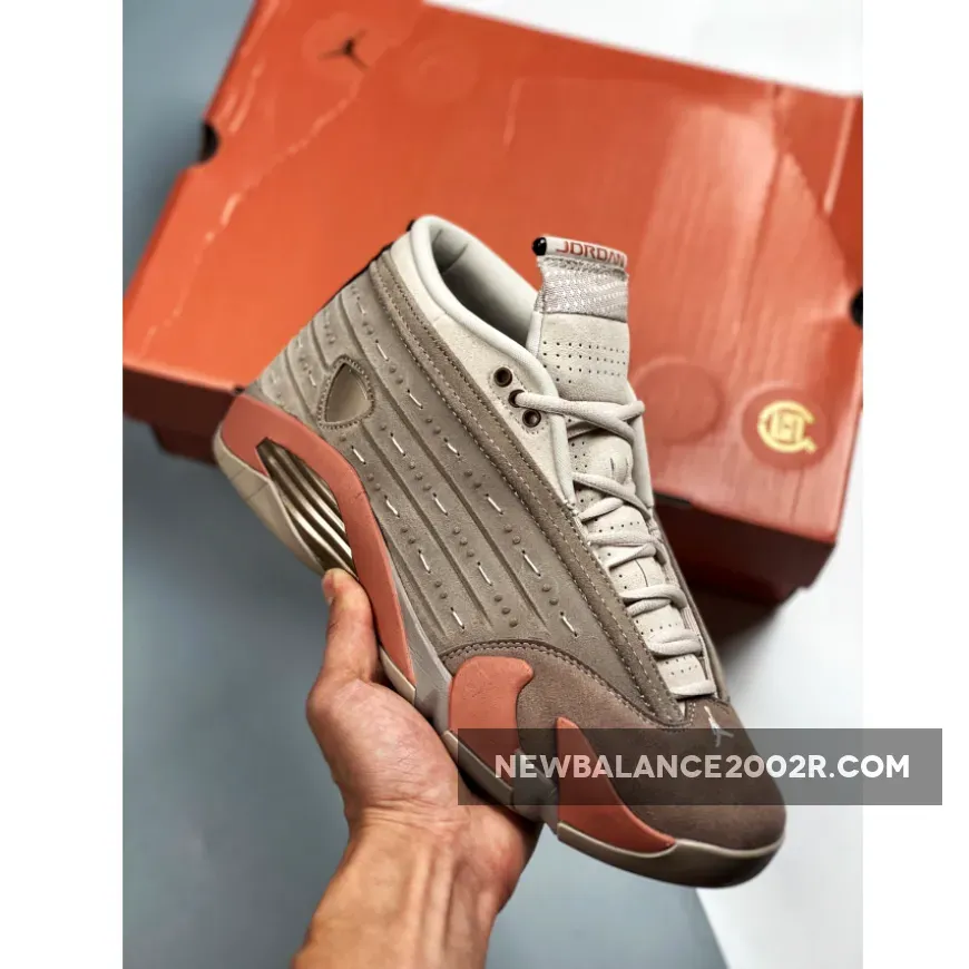 Clot x Air Jordan 14 Low Sepia Stone/Terra Blush/Desert Sand