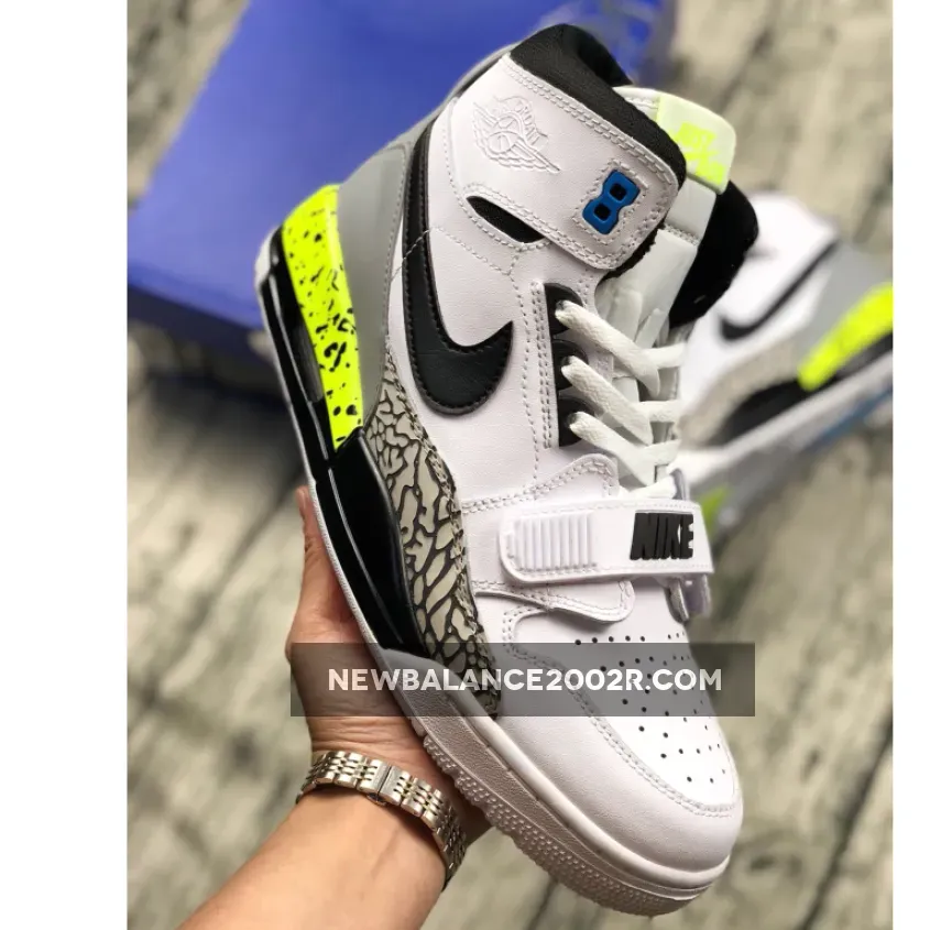 Don C x Jordan Legacy 312 "Command Force" White/Black-Volt-Vivid Blue