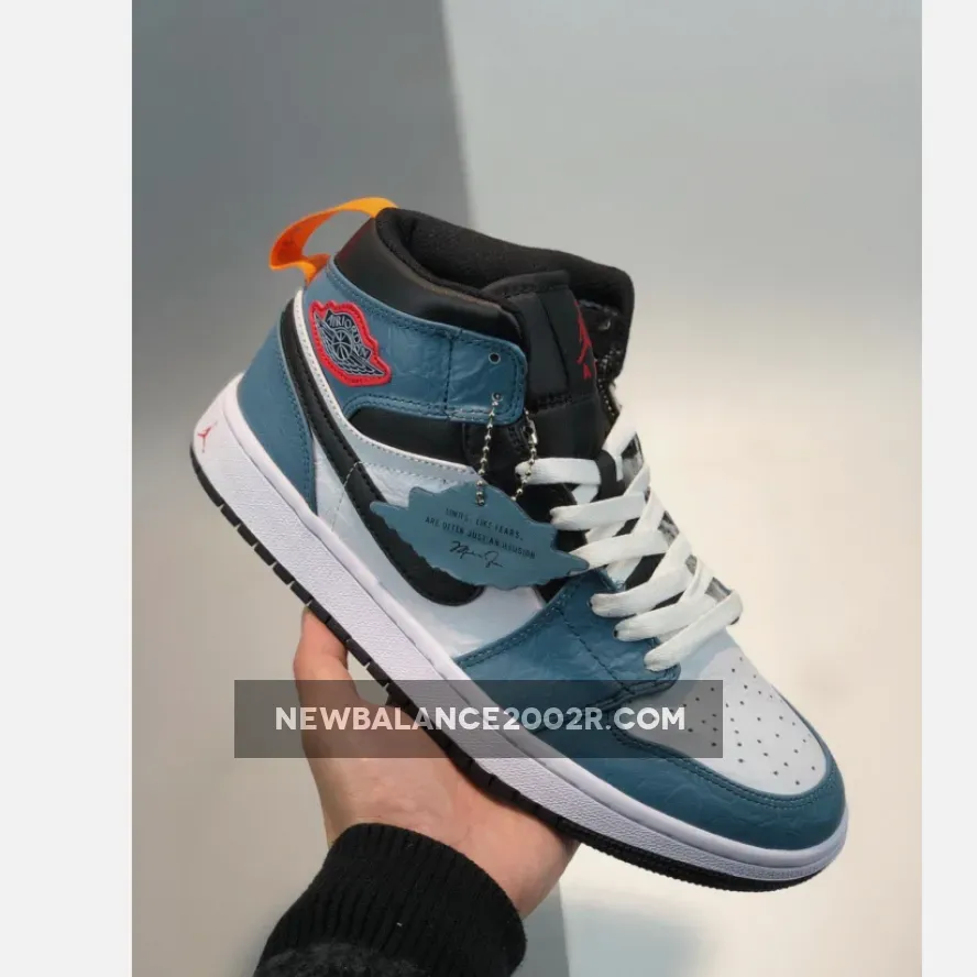 Facetasm x Air Jordan 1 Mid Fearless Blue White
