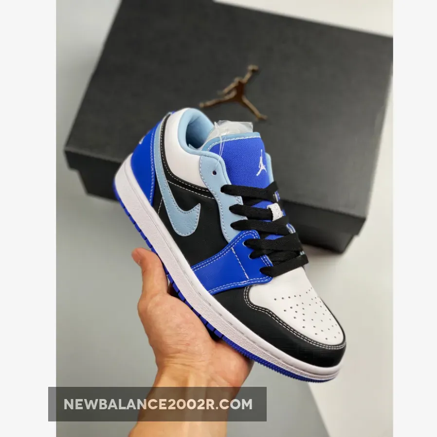 Jordan 1 Low Blue Black White