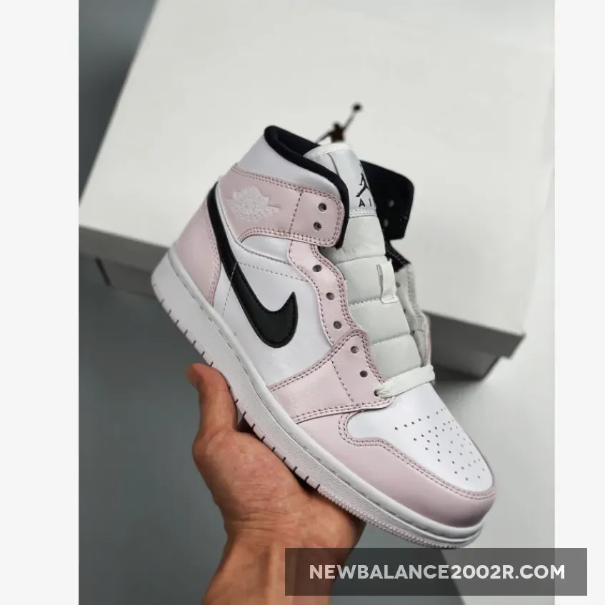 Jordan 1 Mid Barely Rose Womens