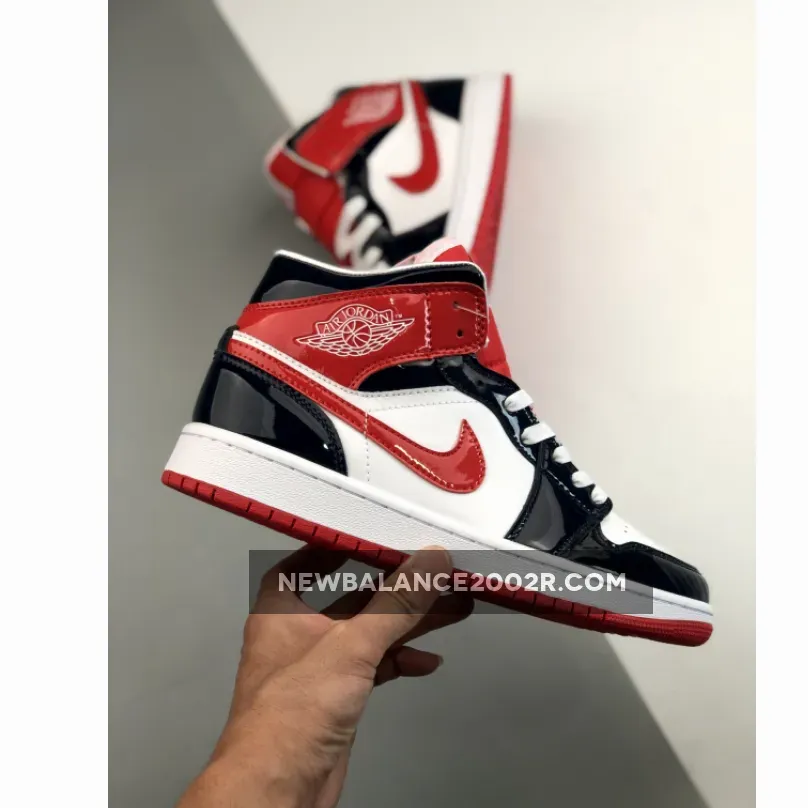 Jordan 1 Mid Patent Leather Navy Orange For Womens Jordan 1 Mid Patent Leather Navy Orange For Womens