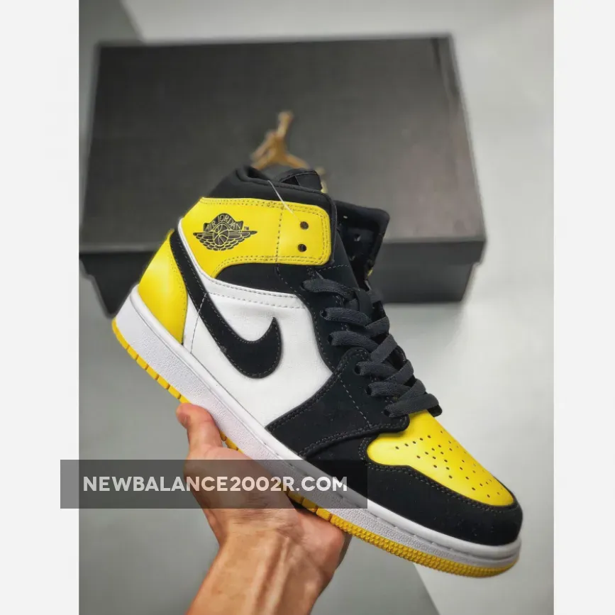 Jordan 1 Mid Yellow Toe Footasylum Exclusive