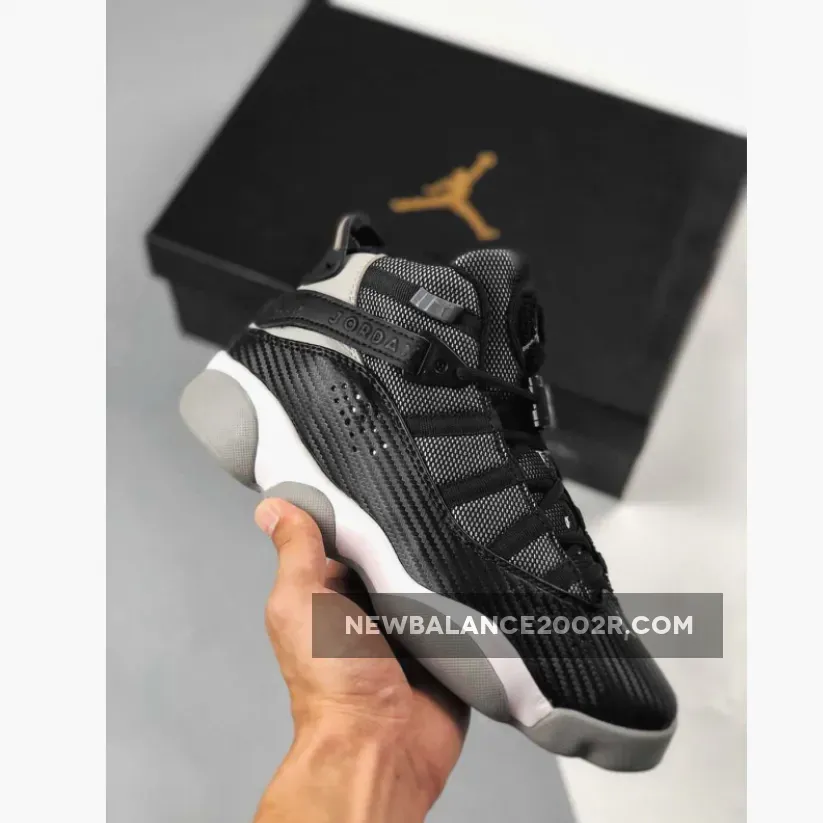 Jordan 6 Rings "Carbon Fiber" Black/Medium Grey-White