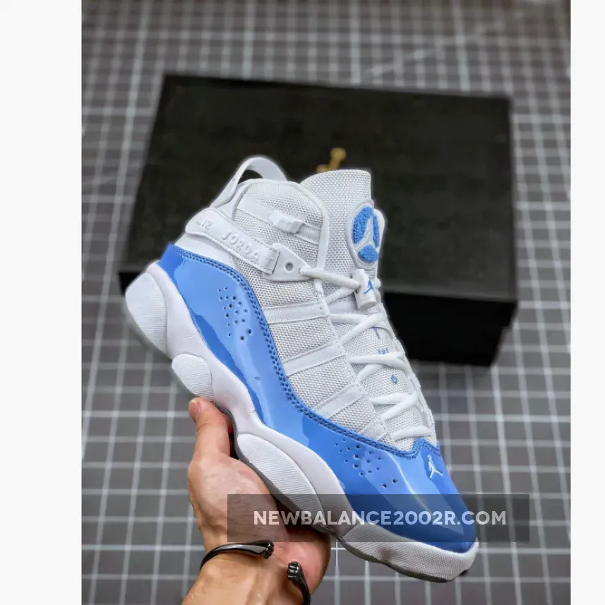 Jordan 6 Rings "UNC" White/Valor Blue-Ice-White