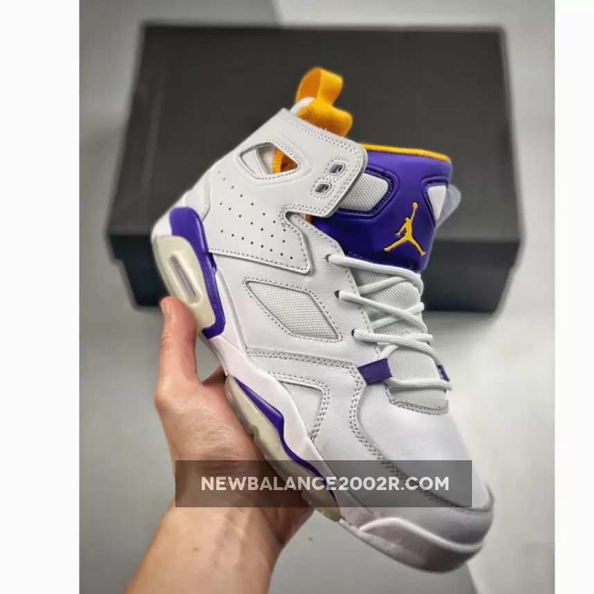 Jordan Flight Club 91 "Lakers" White Purple Yellow