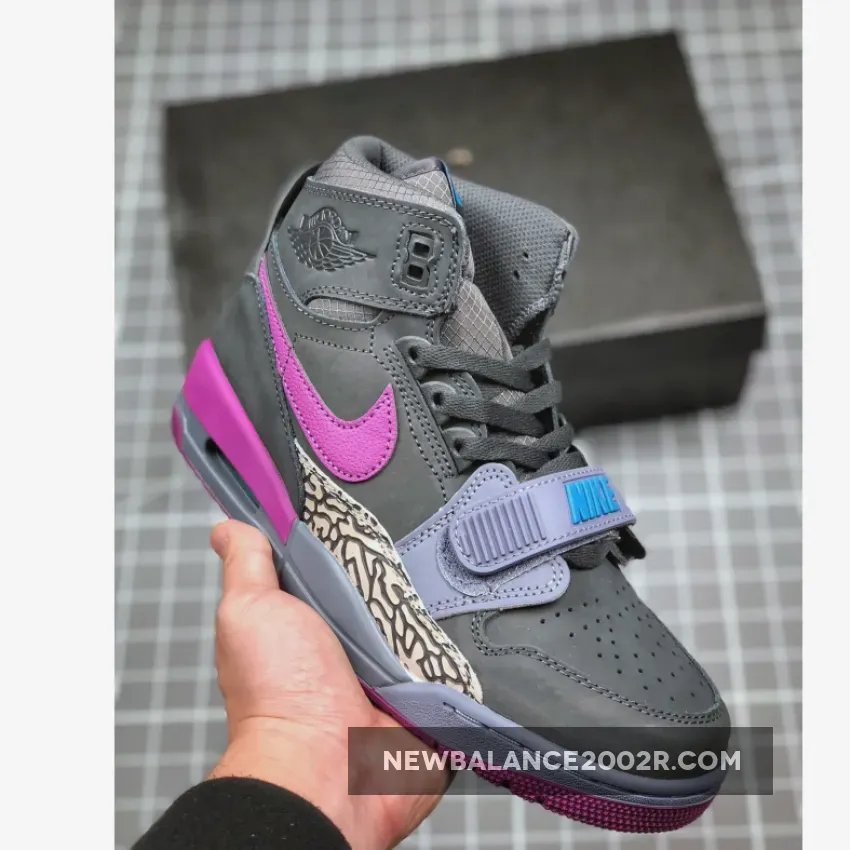 Jordan Legacy 312 Grey Suede and Purple