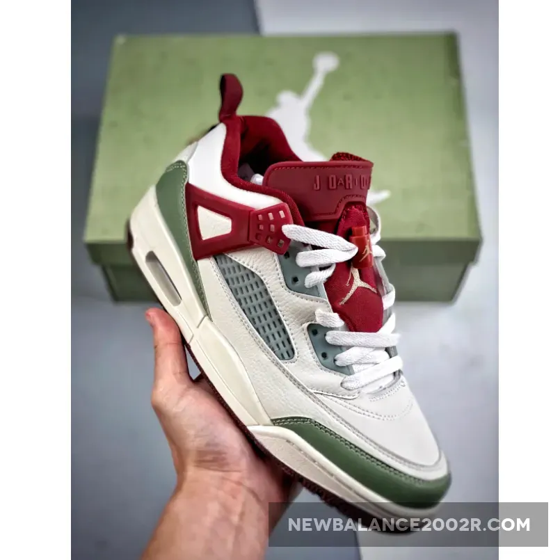 Jordan Spizike Low "CNY 2024" Sail/Oil Green-Dark Team Red