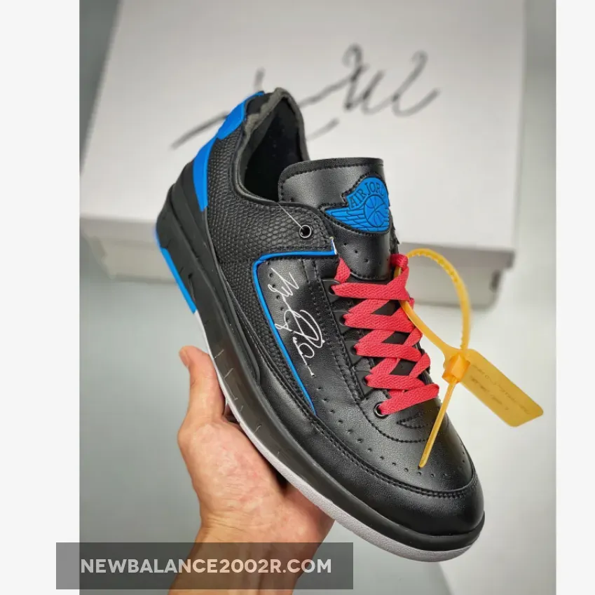 Off-White x Air Jordan 2 Low Black Royal Blue