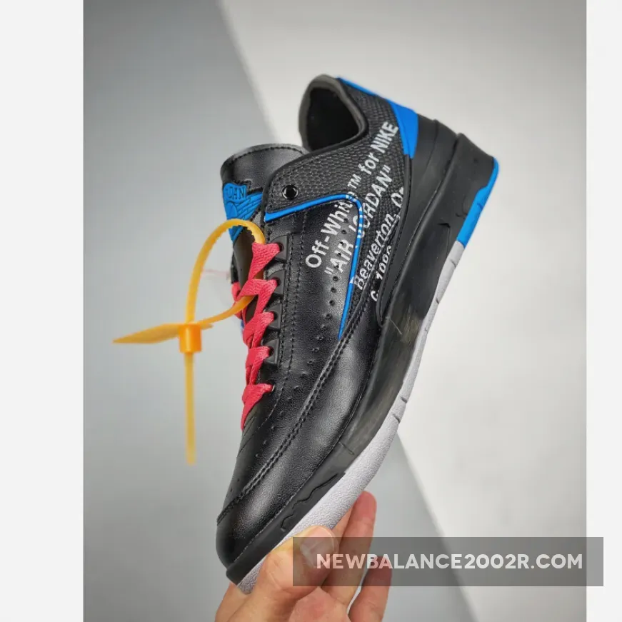 Off-White x Air Jordan 2 Low Black Royal Blue Off-White x Air Jordan 2 Low Black Royal Blue