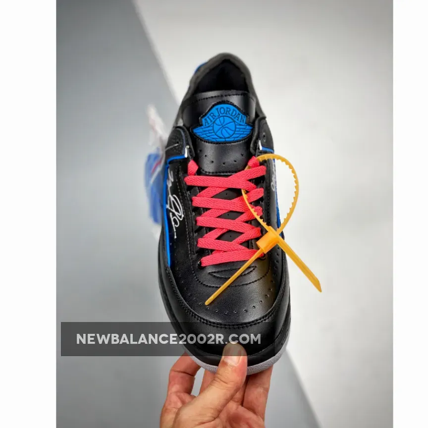 Off-White x Air Jordan 2 Low Black Royal Blue Off-White x Air Jordan 2 Low Black Royal Blue
