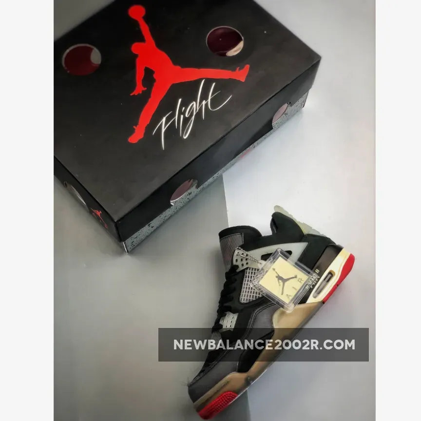 Off-White x Air Jordan 4 Bred Off-White x Air Jordan 4 Bred