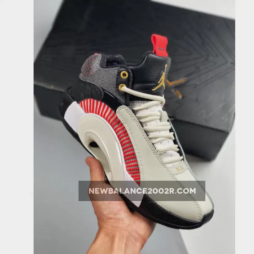 Titan x Air Jordan 35 Grey Charcoal Black Gold