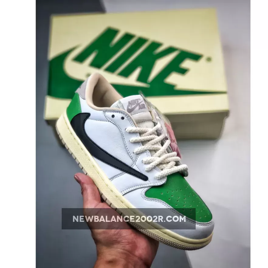 Travis Scott x Air Jordan 1 Low OG SP White Green Black