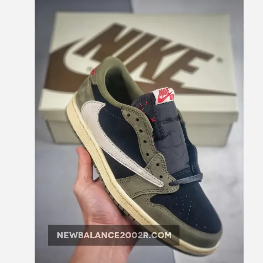 Travis Scott x Air Jordan 1 Low OG "Black Olive" Newest Sale