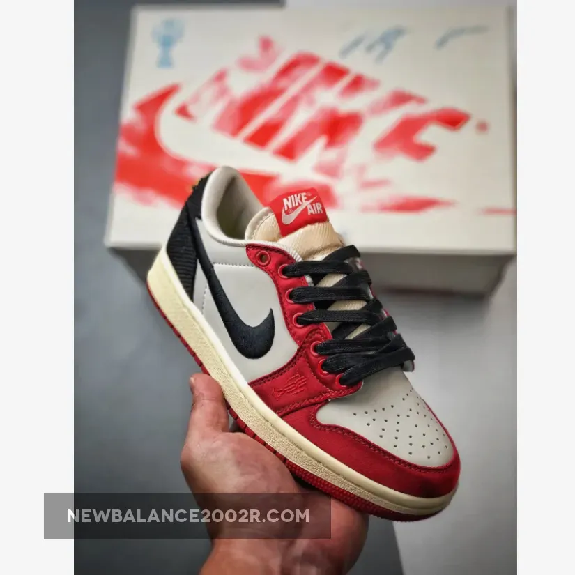 Trophy Room x Air Jordan 1 Low OG "Away" Sail/Black-Varsity Red