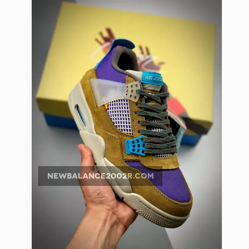 Union Air Jordan 4 – Desert Moss Turquoise Blue
